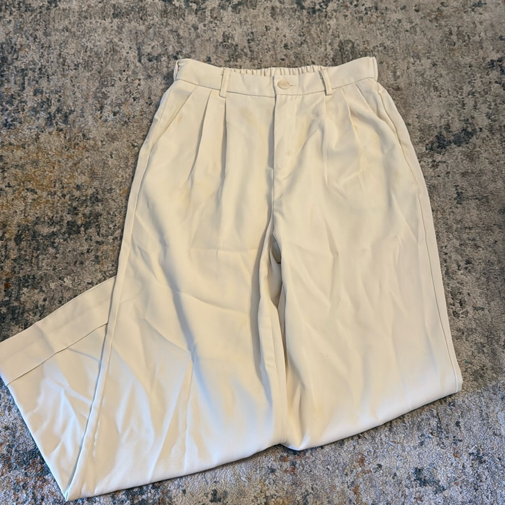 Wide, straight leg trousers